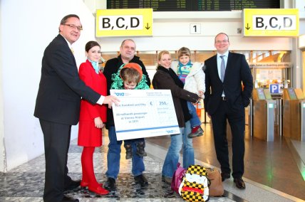 Vienna Airport welcomes its 20-millionth passenger