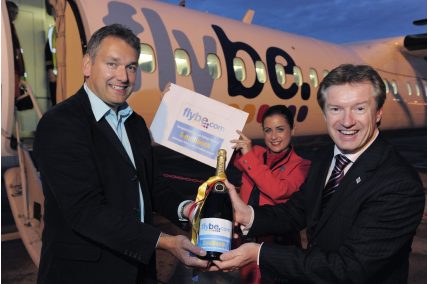 Flybe's 2-millionth passenger at LBA