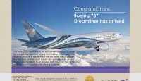 Oman Air celebrates its first delivery of the 787 Dreamliner