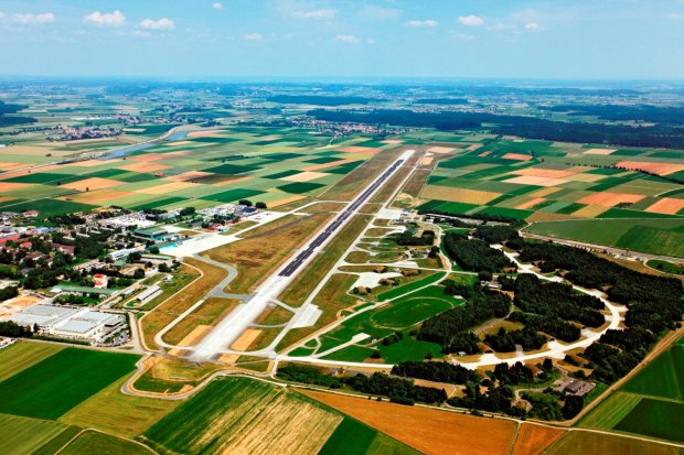 Memmingen Airport from above