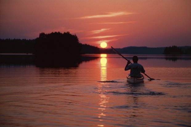 Sunset on Lake Saimaa 