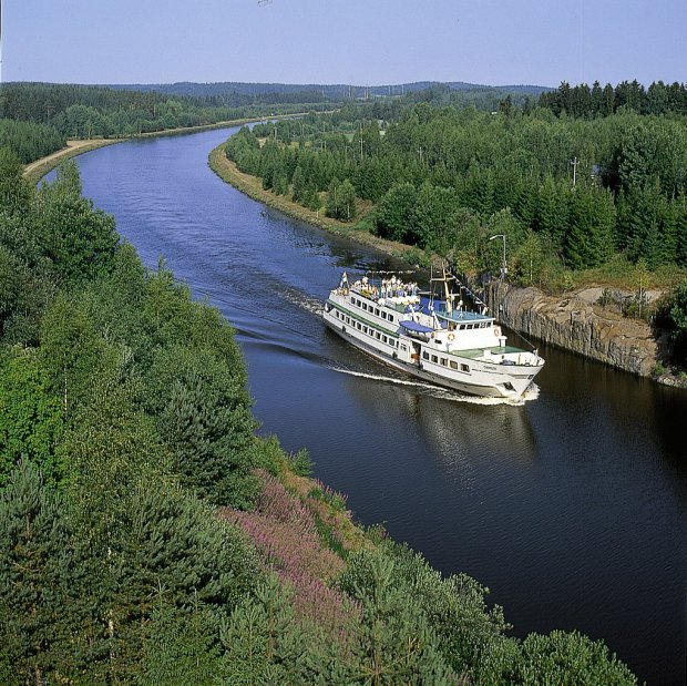 MS Carelia along the Saimaa Canal