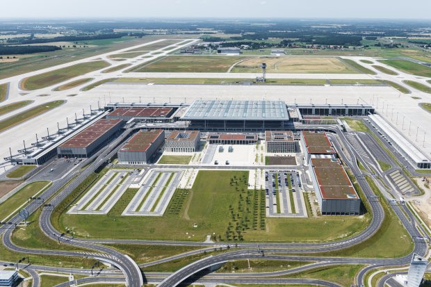 Berlin Brandenburg Airport from above 2