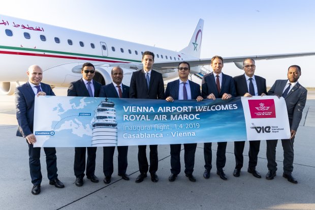Vienna Airport - Welcomes Royal Air Maroc