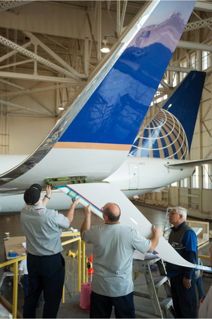 United First to Fly Split Scimitar Winglet