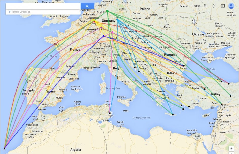 Turkish airlines карта мир