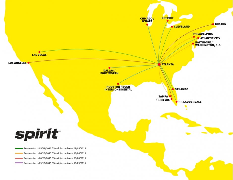 Spirit ATL Map