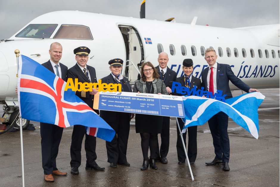 Icelandair Aberdeen Inaugural