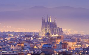 Barcelona City Skyline