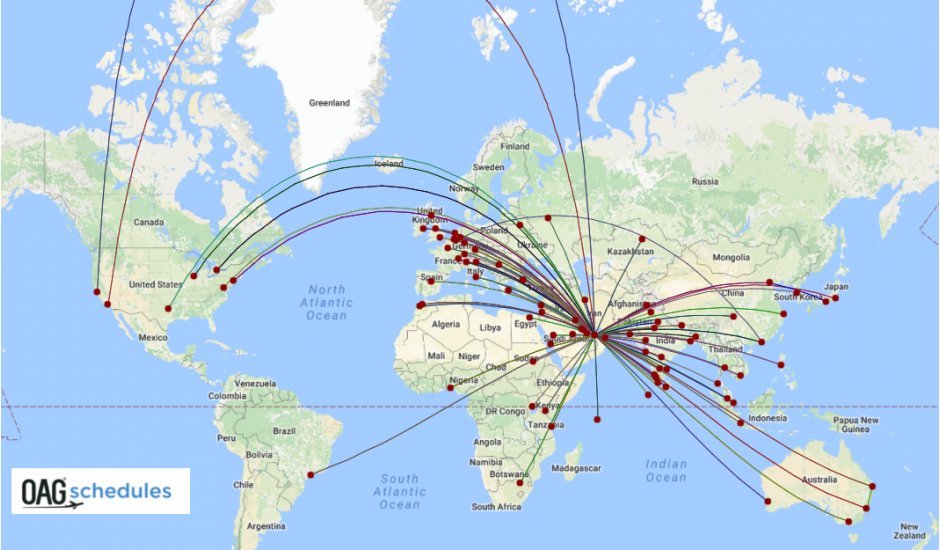 Etihad network Q1 2017