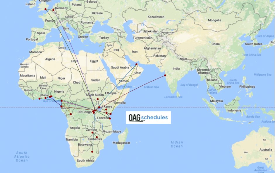 RwandAir network Q32017