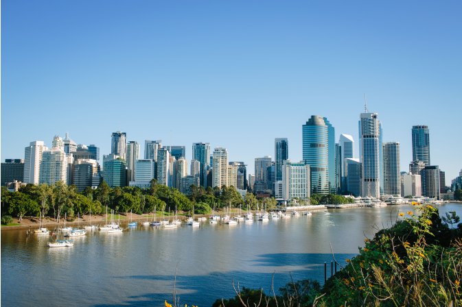 Brisbane buildings and river