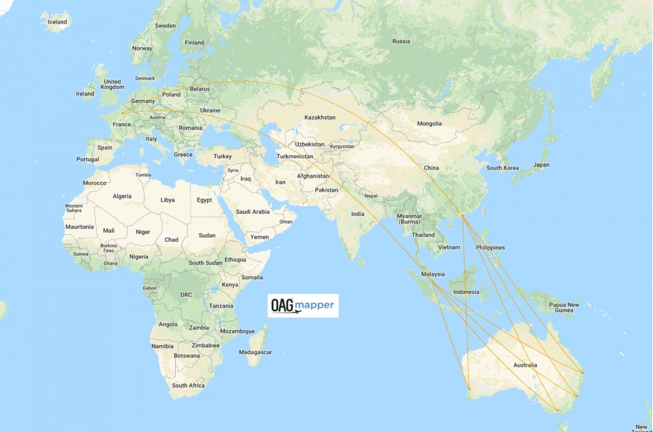 australia to france travel time