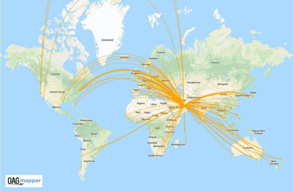 Emirates Route Map