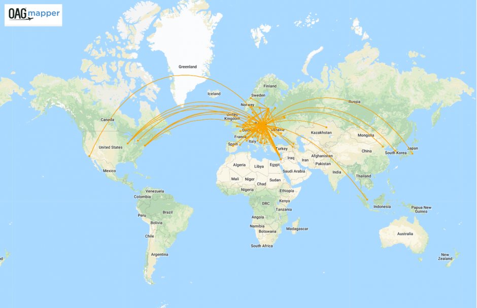 Lot Polish Airlines Destinations Map Airline In Focus: Lot Polish Airlines | Routes