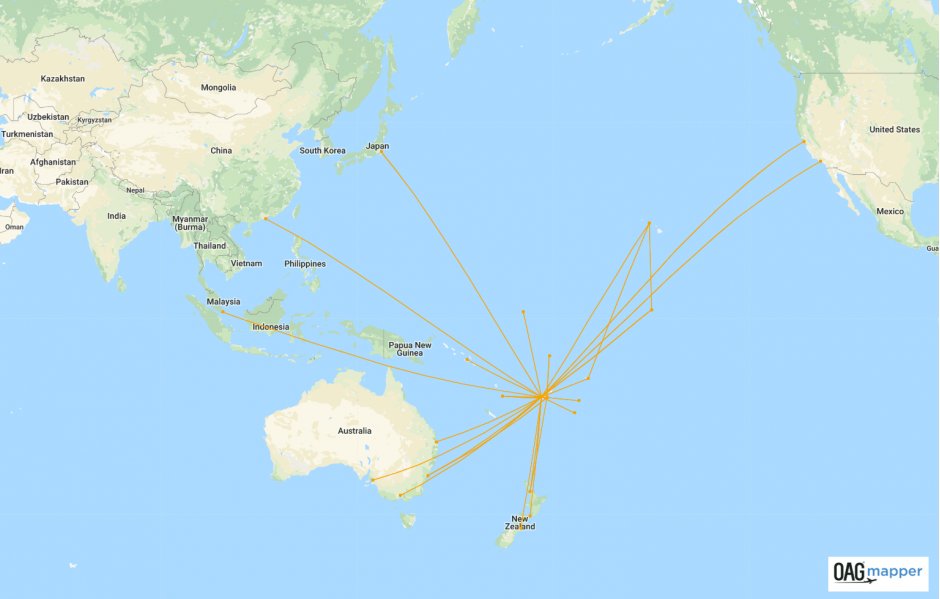 Fiji Airways Flight Map Airline In Focus: Fiji Airways | Routes