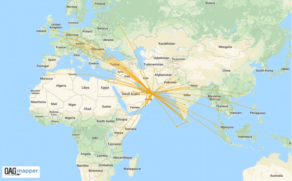 Oman Air Route Map Airline in focus: Oman Air | Routesonline