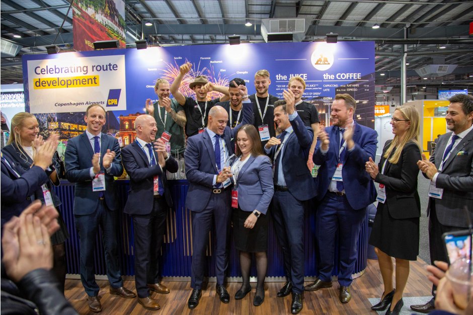 Copenhagen Airports win Best Stand Award at World Routes