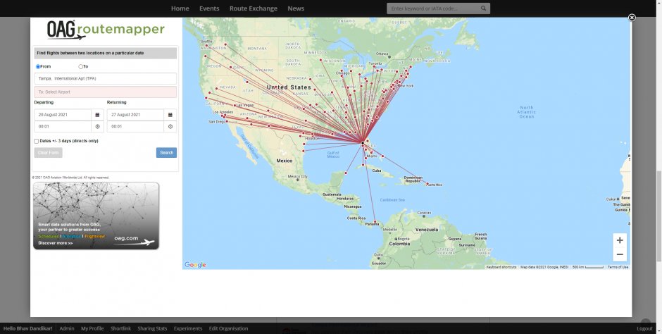 OAG RouteMapper Data