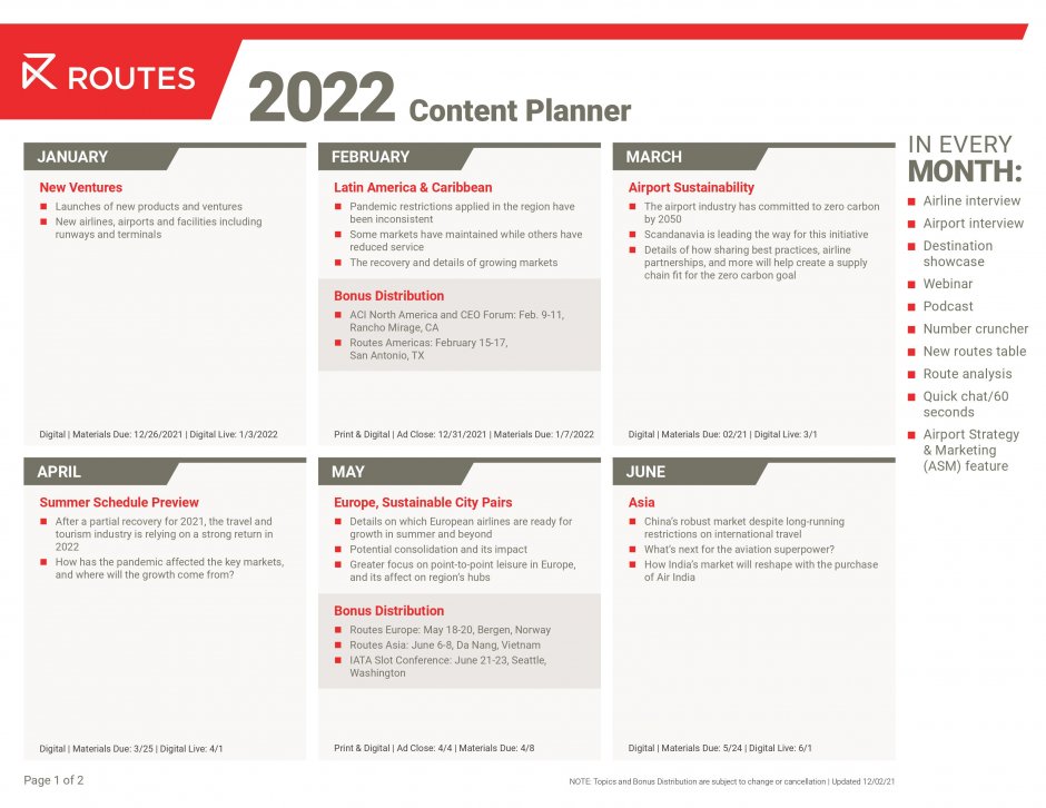 Editorial planner 2022 1