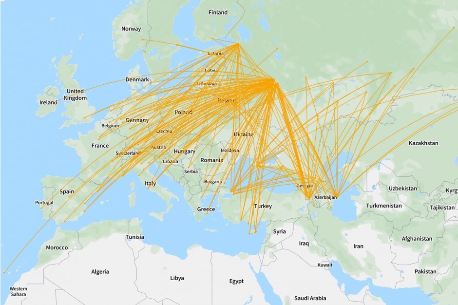 S7 Airlines Route Map Airlines React To Airspace Closures | Routes