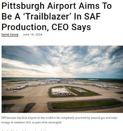 Trailblazer' In SAF Production