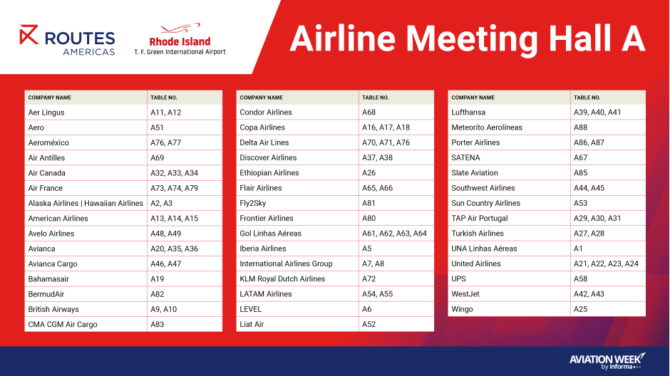 RAM26 Airline Table Plan-Hall A-List Only