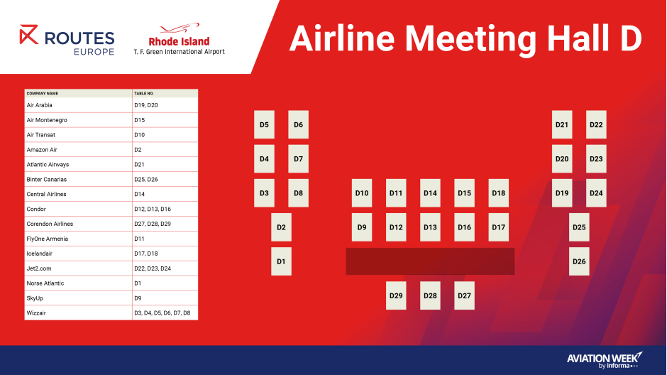 REU26 Airline Table Plan Hall D